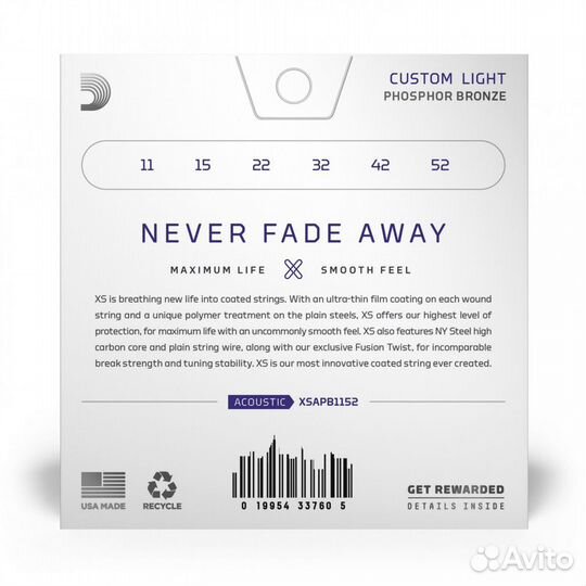 D'Addario xsapb1152 XS Комплект струн