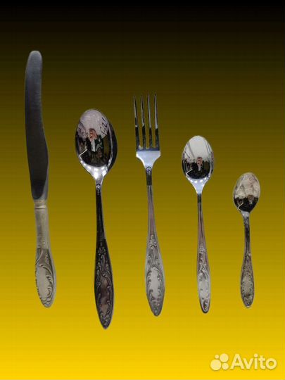 П.5834 Столовые приборы посеребреные Кольчугино