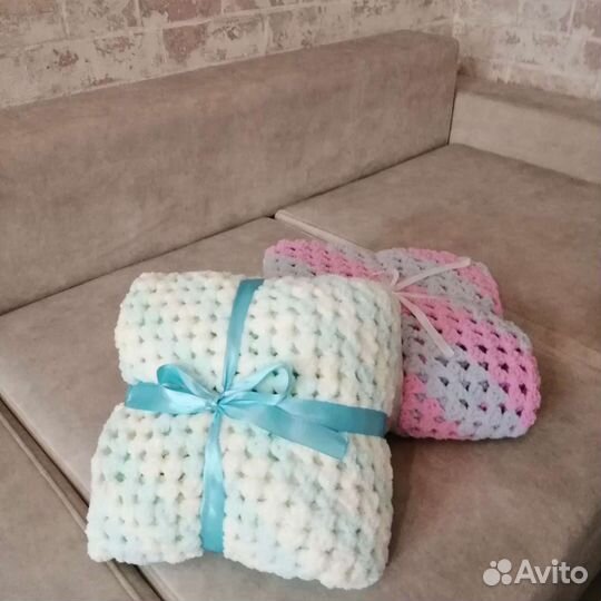 Плед детский плюшевый