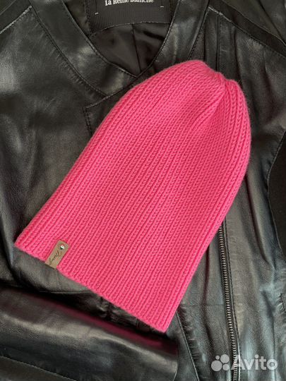 Шапка тыковка женская розовый неон