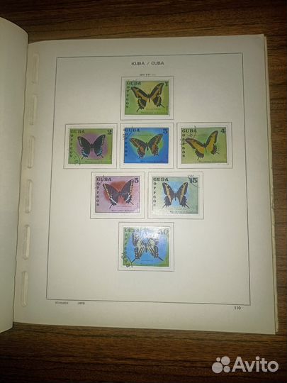 Почтовые марки. Куба. 1969-76. 300 марок в альбоме