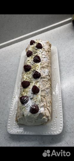 Меренговый рулет на заказ