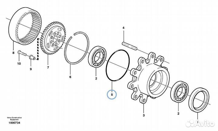 CA0028603 Уплотнение кольцо в ступицу