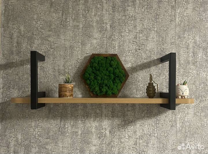 Полка настенная в стиле лофт