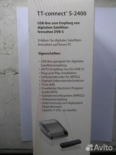 Тюнер через юсб-2 порт tt-connekt s-2400