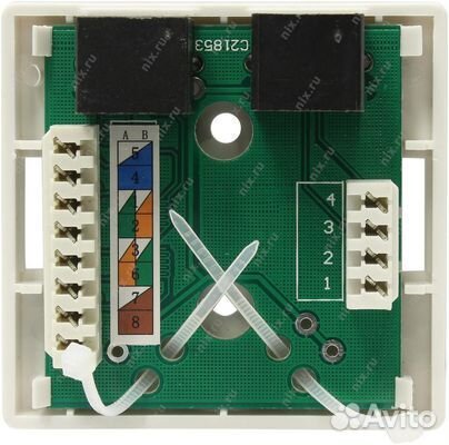 Розетка 5bites LY-SB09 RJ-45+RJ-11 внешн. двойная