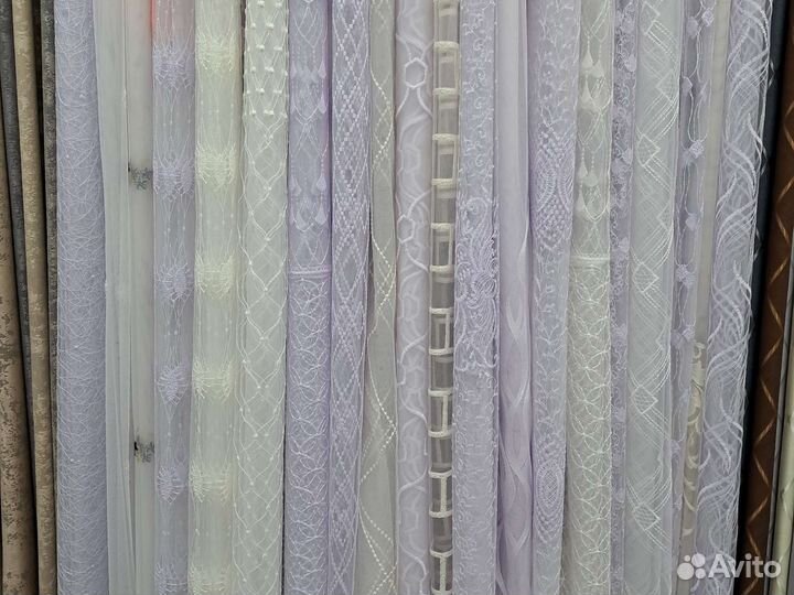 Тюль-сетка вышивка