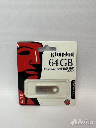 USB Флешки Kingston 16 гб, 32 гб, 64гб, 128гб