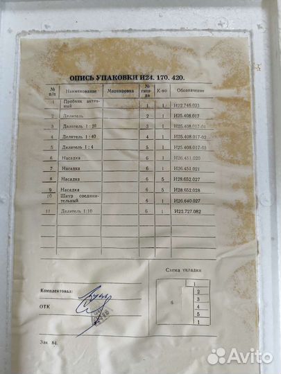 Набор делителей и пробников