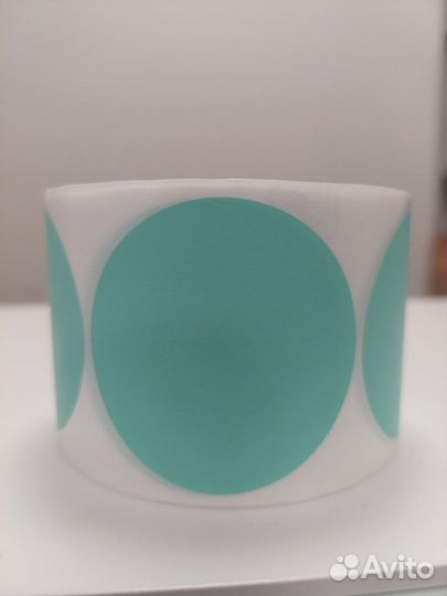 Наклейки стикеры цветные круглые