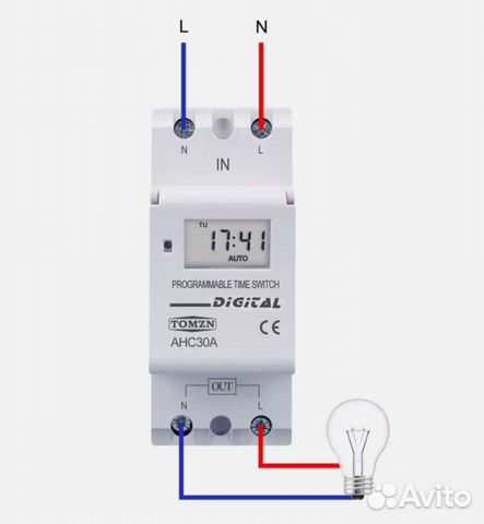 Реле времени Недельный таймер программируемый