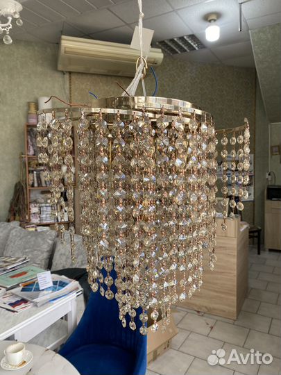 Люстра хрустальная чехия бу