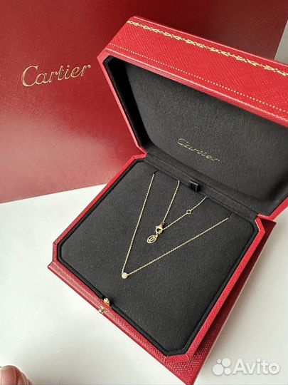 Cartier D'amour колье желтое золото