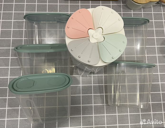 Набор контейнеров для сыпучих продуктов