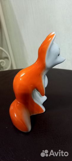 Фарфоровые статуэтки СССР. Лисенок. Городница