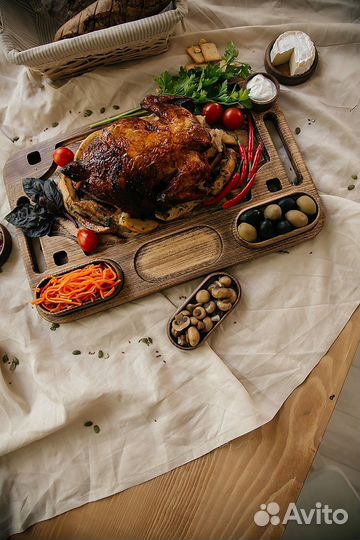 Поднос для подачи деревянный