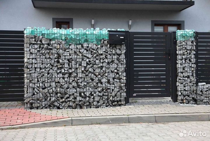 Забор из габионов под ключ