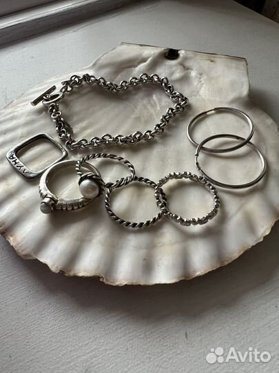 Серебряные украшения пакетом