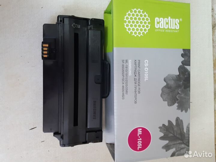 Катридж samsung MLT-D105S,черный 2шт