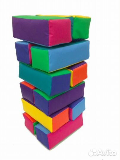Мягкие игровые кирпичики для детей