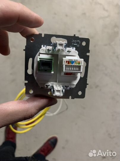 Интернет розетка 2 в 1