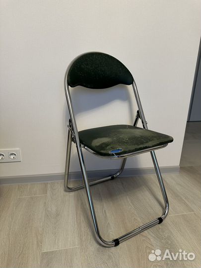 Стул складной 2 шт Зеленый под перешив