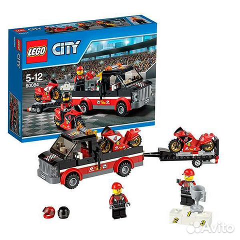 Lego City перевозчик гоночных мотоциклов