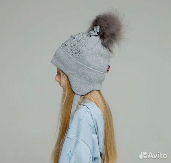 Теплая шапка вязаная