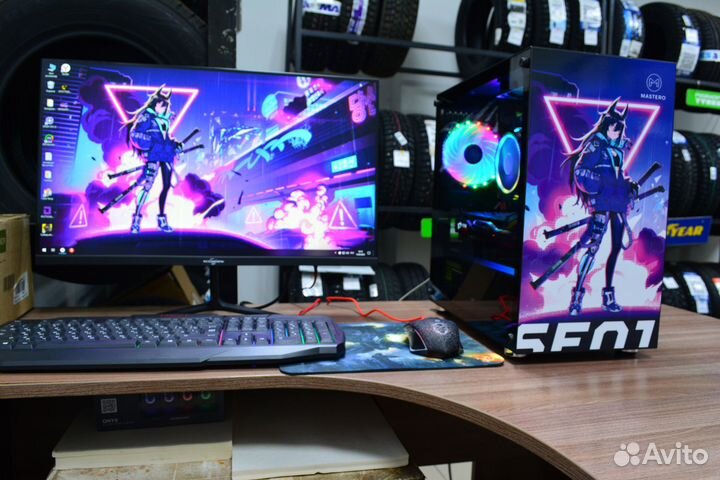 Игровой Intel 8 ядер+ MSI 570+DDR4 16gb