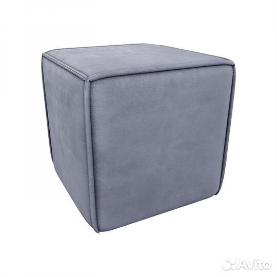 Пуф квадратный серый