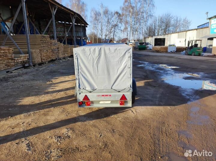 Прицеп легковой с тентом 108 см 00.002. Оцинкован