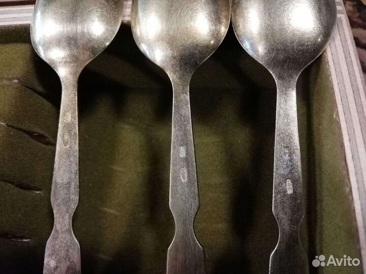 Серебряные ложки СССР 875 проба со звездой
