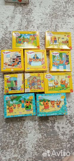 Пазл три кота