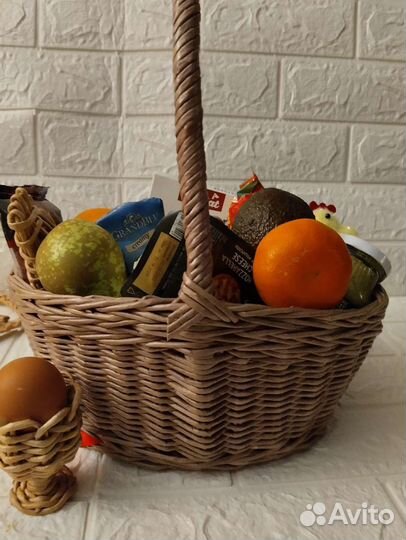 Корзина плетеная для фруктов большая