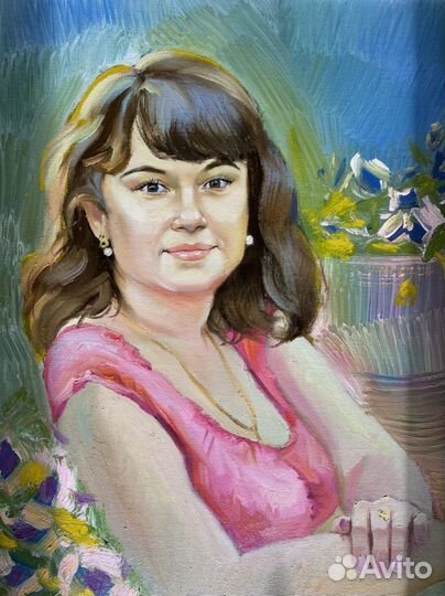 Картина маслом на холсте портрет