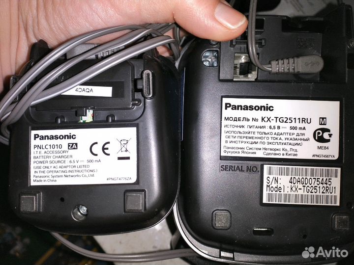 Panasonic радиотелефон на две трубки