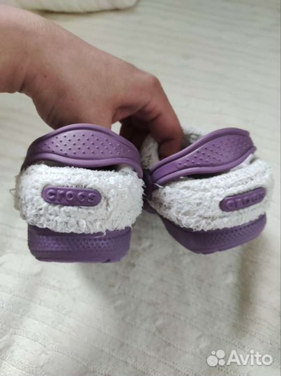 Сабо crocs детские утеплëнные