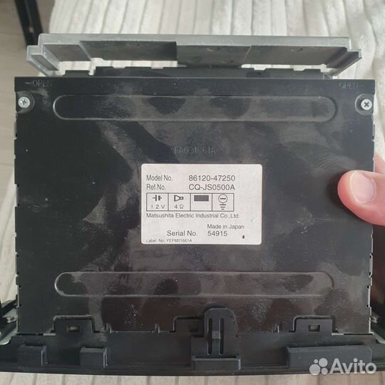 Магнитола Toyota prius 20