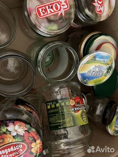 Банки стекляные пустые 0,5,75 0,3