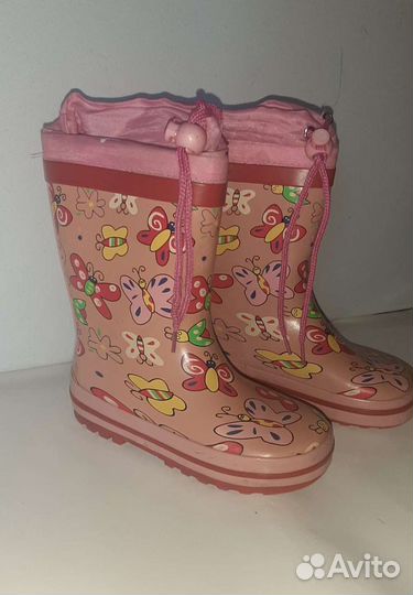 Резиновые сапоги для девочки 26 размер
