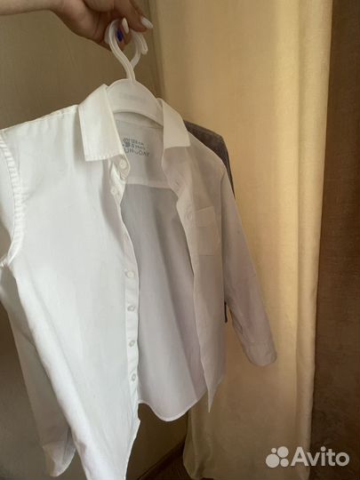 Школьный костюм для мальчика 128 серый