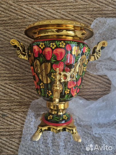 Тульский самовар (электрический, расписной, набор)