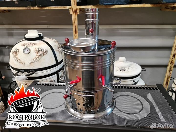 Турецкие Самовары из нержавейки от 3 литров