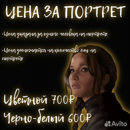 Портрет по фото на заказ