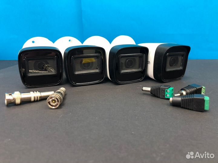 Комплект видеонаблюдения 4 камеры