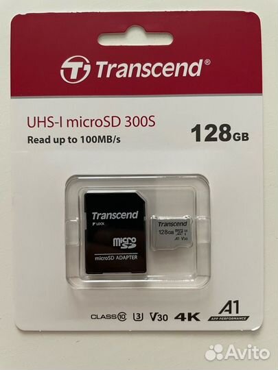 Карта памяти Transcend 300S microsdxc 256/128 гб