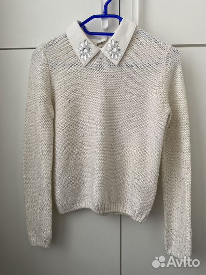 Свитер новогодний блестящий пайетки