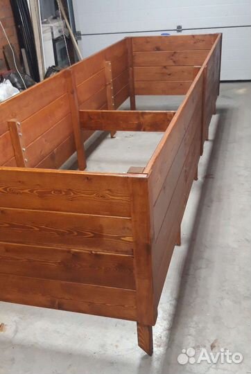 Деревянные грядки из лиственницы и сосны
