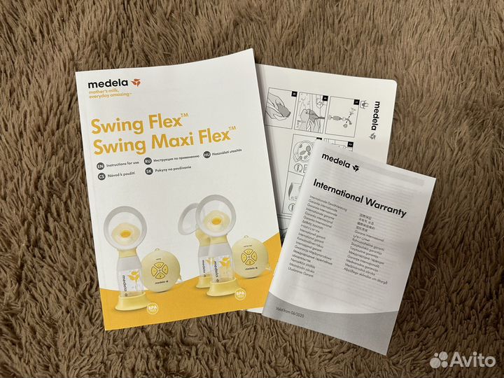 Молокоотсос medela электрический swing flex