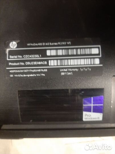 Моноблок hp pro one 400